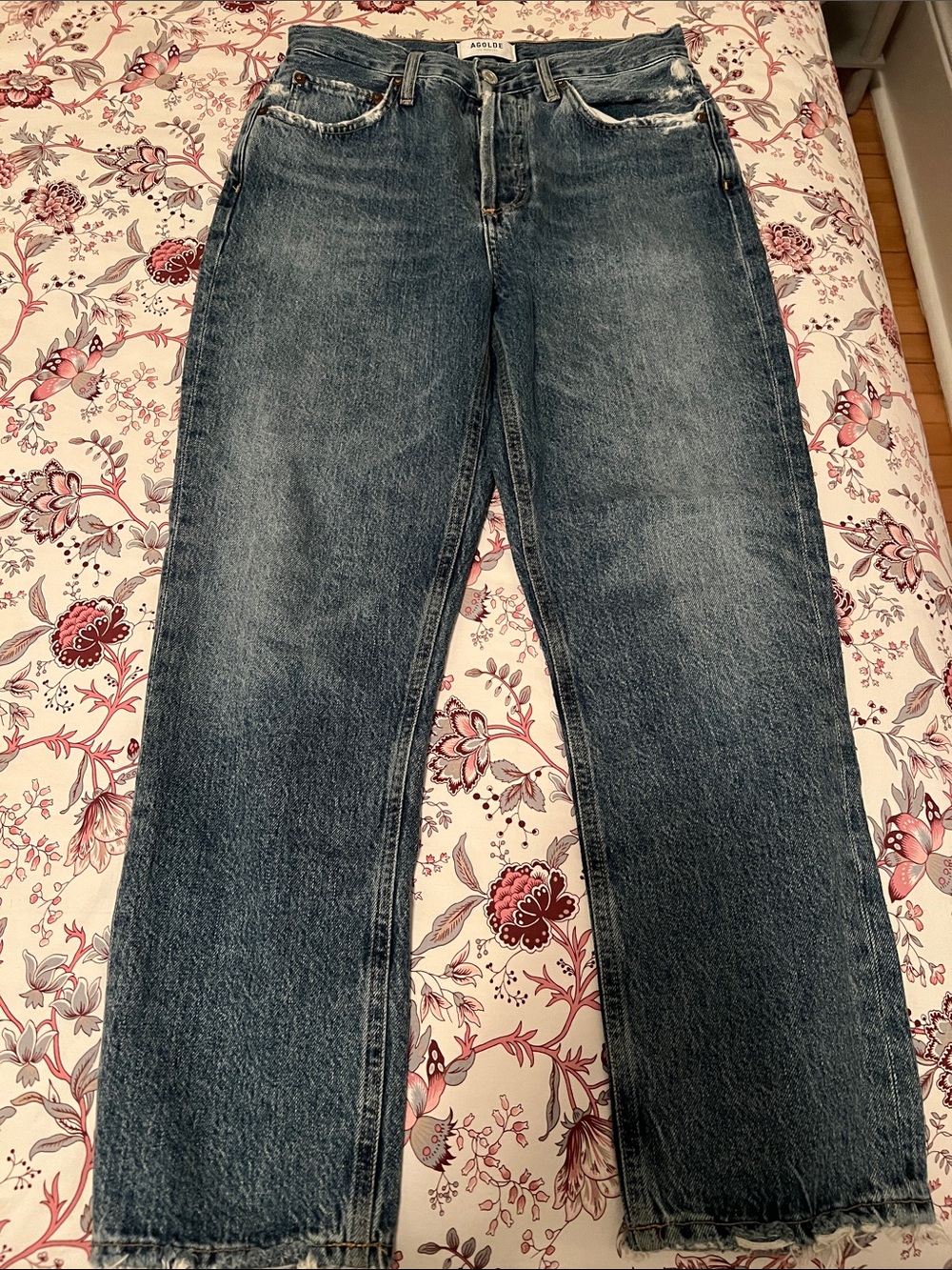 AGOLDE Riley cropped jeans size 26 color frequency